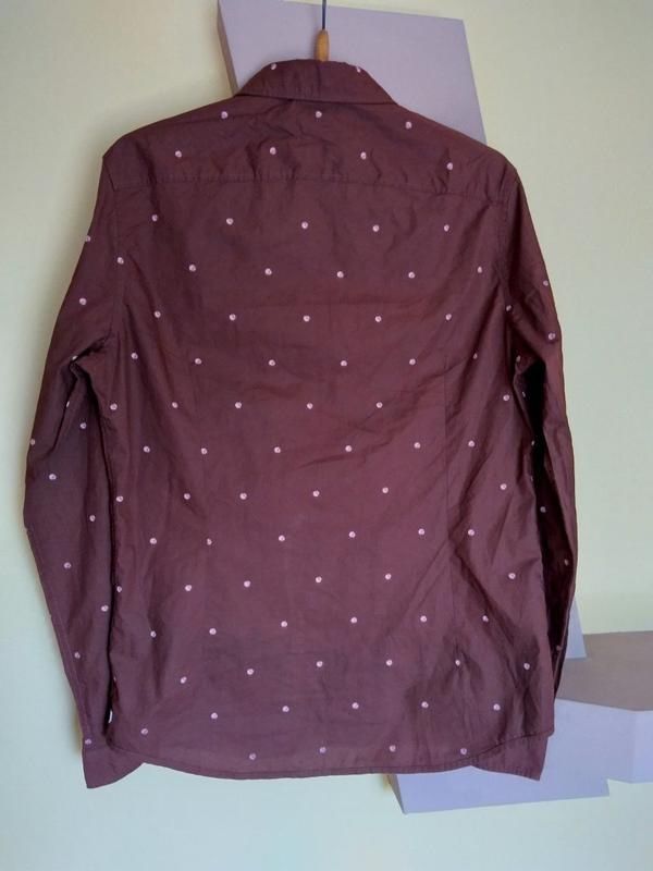 Рубашка кофейная слим scotch &amp; soda 48-52р - фото фото фото 1