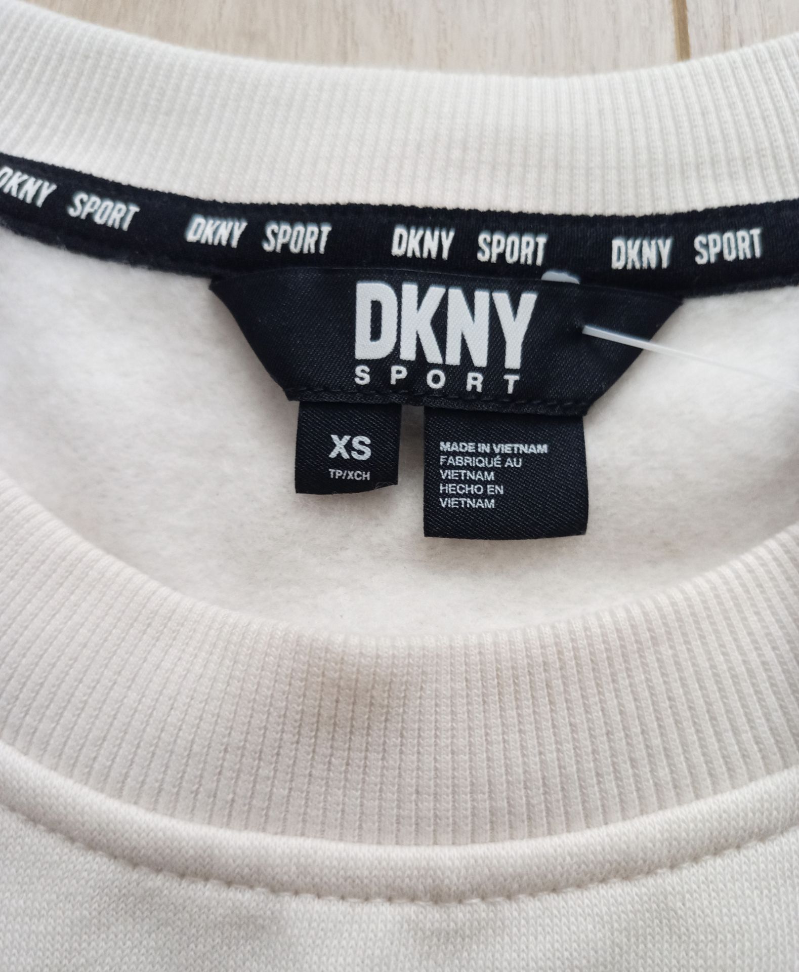 Кофта світшот DKNY р XS айворі - фото фото фото 4