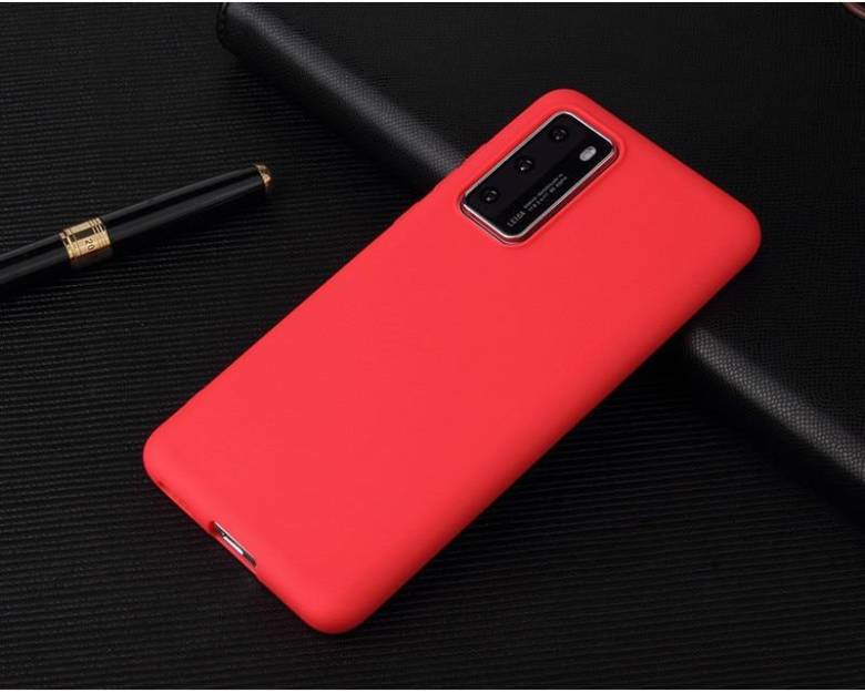 Чохол Soft Touch для Huawei P40 Pro силікон бампер червоний - фото фото фото 0