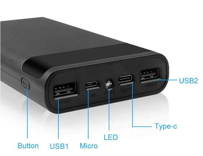 Power Bank 20000 мАч 6x18650 5V 2A, НОВЫЙ - фото фото фото 1