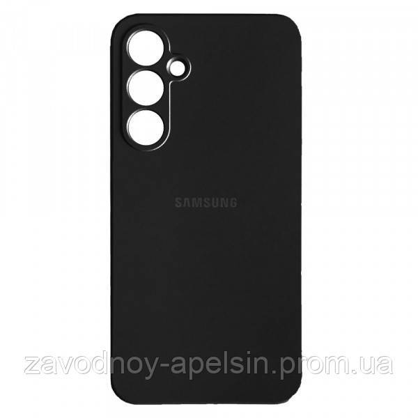 Samsung A55 A556 Чехол силиконовый Микрофибра (черный) - фото фото фото 0
