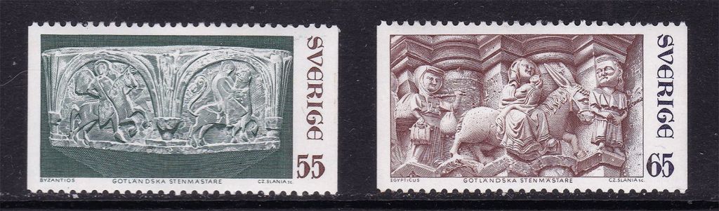 Швеция  1971 г MNH  - искусство - - фото фото фото 0