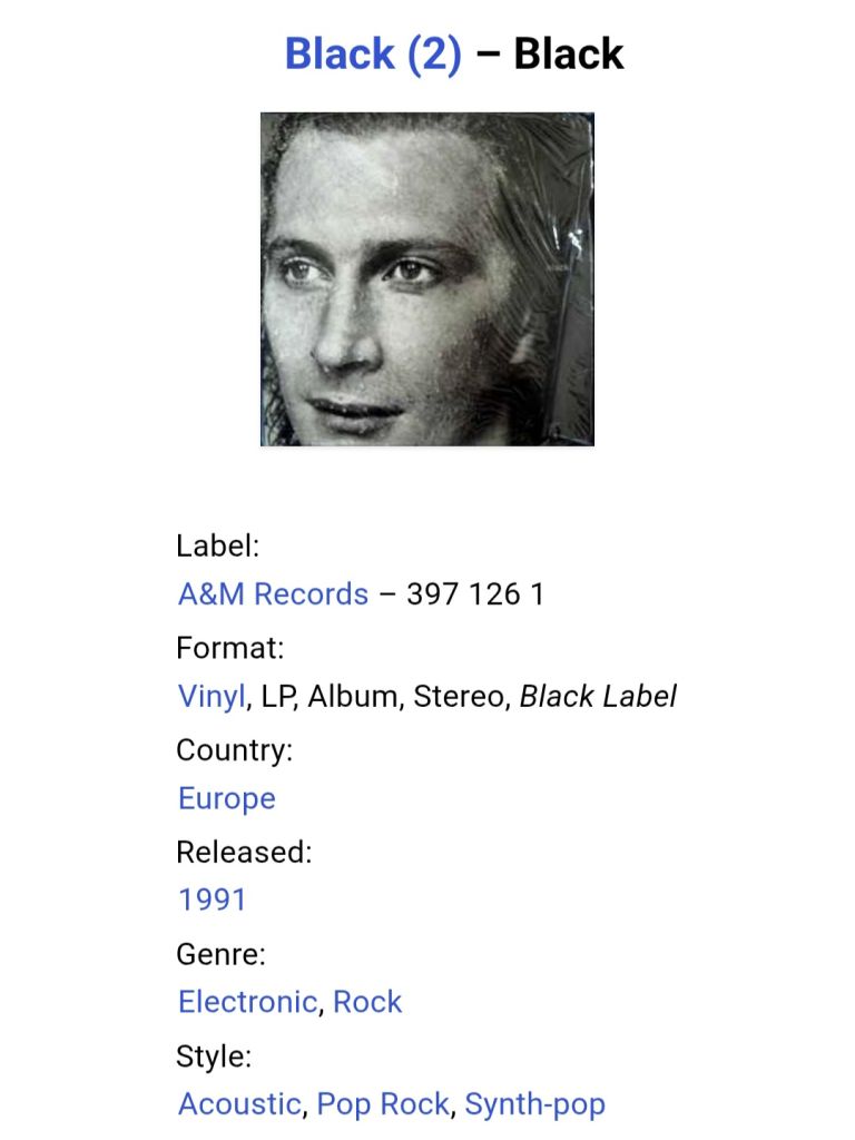 Black. Colin Vearncomble - Black - 1991.    (LP). 12. Vinyl. Пластинка. England. Rare. - фото фото фото 6