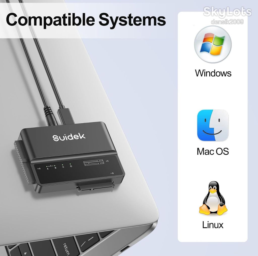 Адаптер SUIDEK  M.2 NVMe/SATA 10 Гбіт/с. Модель S1235D. Зчитувач жорстких дисків. - фото фото фото 12