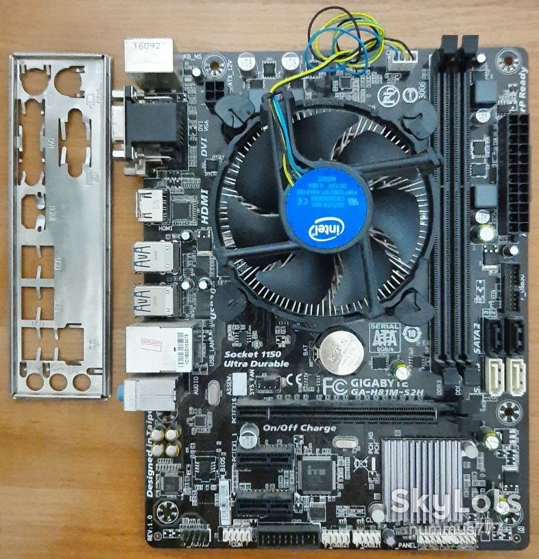 Комплект 1150 сокет Gigabyte GA-H81M-S2H + Intel Core i3-4150 + кулер Тест ОК - фото фото фото 0