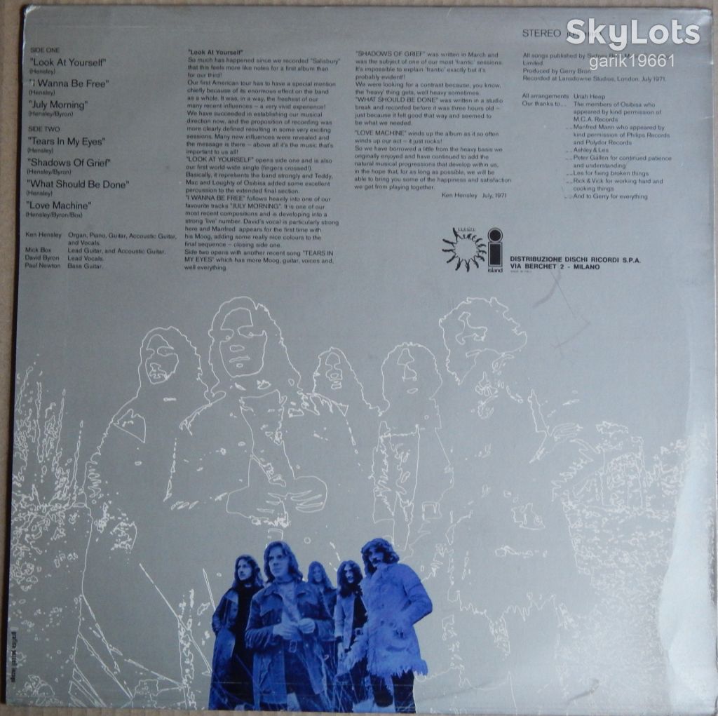 Uriah Heep – Look At Yourself  (Bronze – ILPS 19169, Italy) EX+/NM- - фото фото фото 1