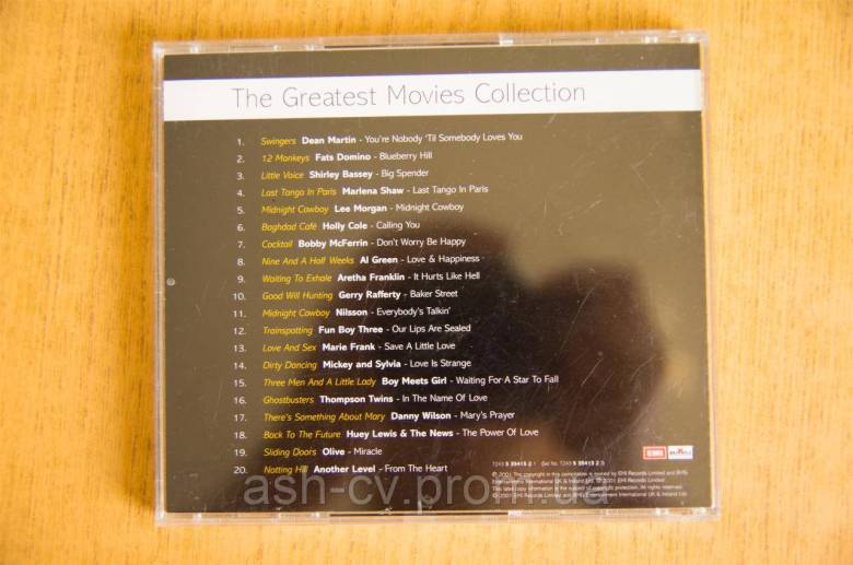 Музичний диск CD. The greatest MOVIE COLLECTION - фото фото фото 2