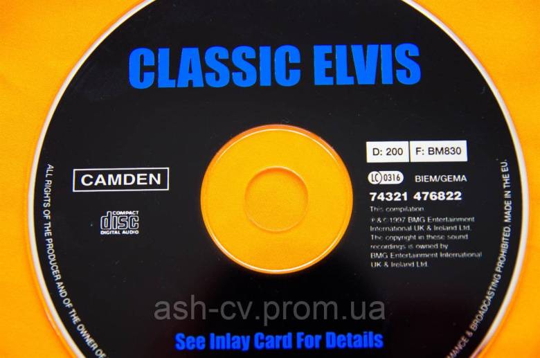 Музичний диск CD. ELVIS PRESLEY - Classic misic - фото фото фото 1
