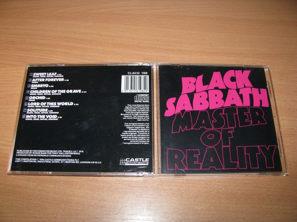 BLACK SABBATH - Master Of Reality   (1986 Castle MPO) - фото фото фото 0