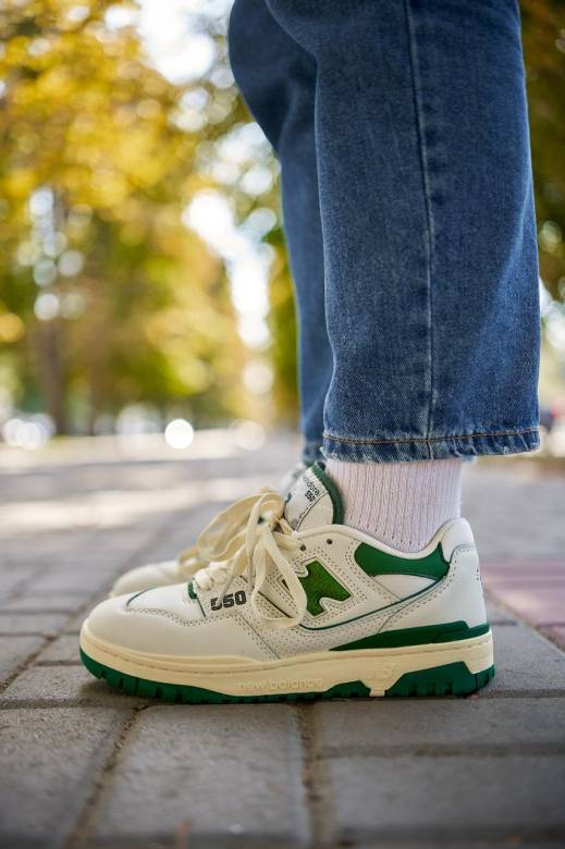 New Balance 550 Green Leather Leon Dore 36 - фото фото фото 2