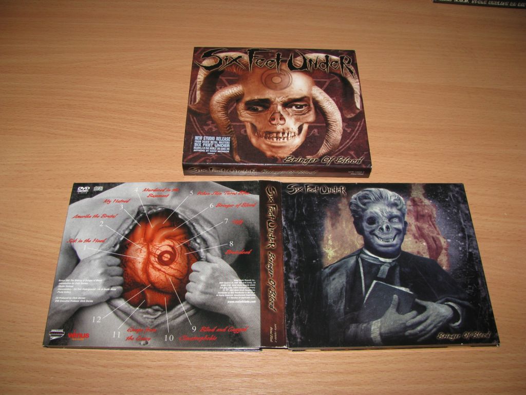 SIX FEET UNDER - Bringer Of Blood  (2003 Metal Blade CD/DVD,1st press,USA) - фото фото фото 0