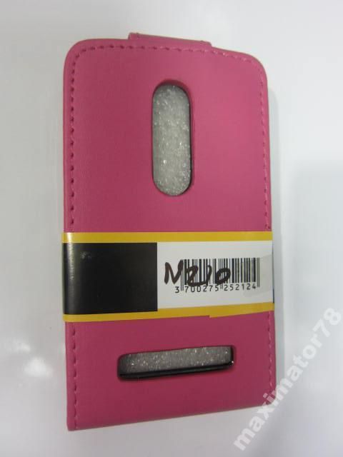 ЧЕХОЛ-КНИЖКА CASE NOKIA ASHA 210 РОЗОВЫЙ МАТ - фото фото фото 1