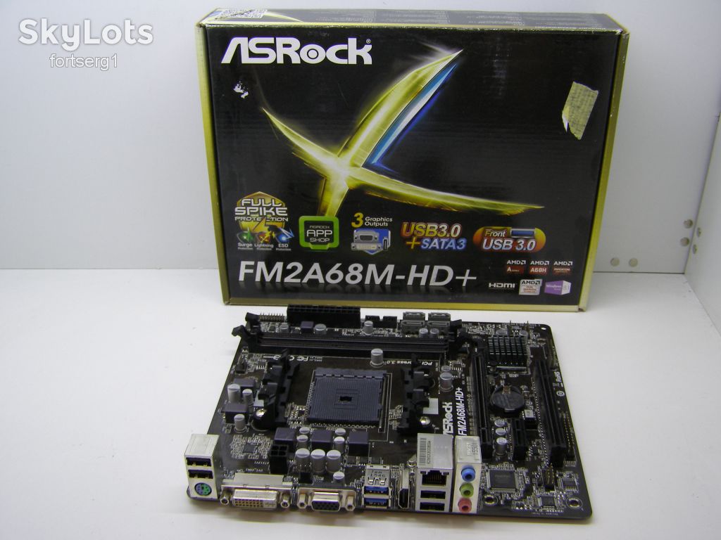 Материнская плата ASRock FM2A68M-HD+  Socket FM2+✔MicroATX ✔2x DDR3 - фото фото фото 0