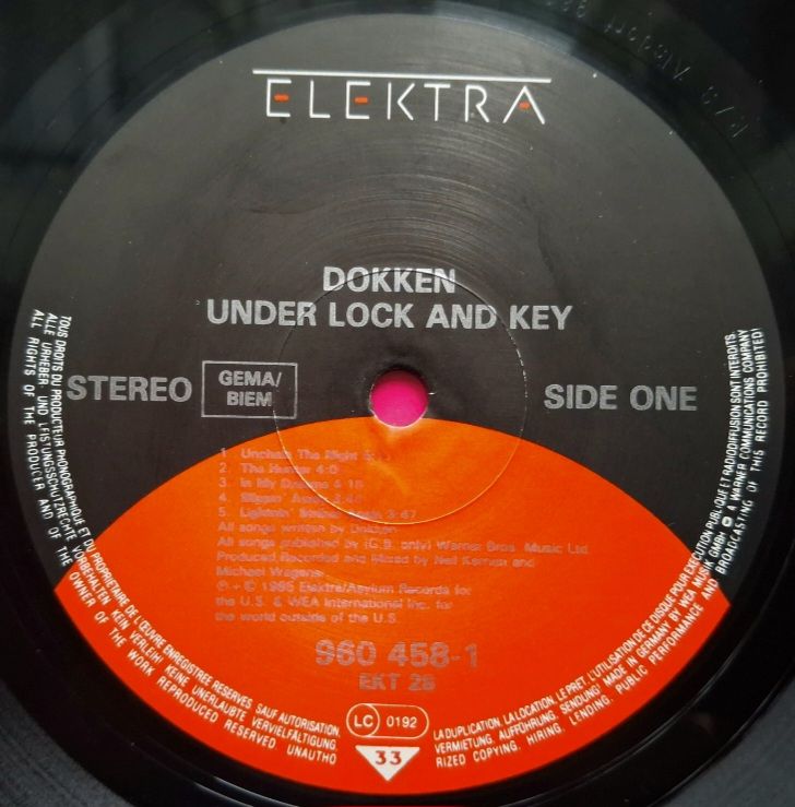 Dokken - Under Lock And Key - 1985.  (LP). 12. Vinyl. Пластинка. Germany. - фото фото фото 4