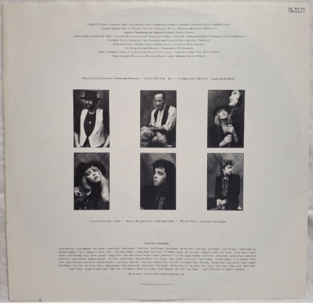 Fleetwood Mac - Behind The Mask - 1990.  (LP). 12. Vinyl. Пластинка. Germany. - фото фото фото 2