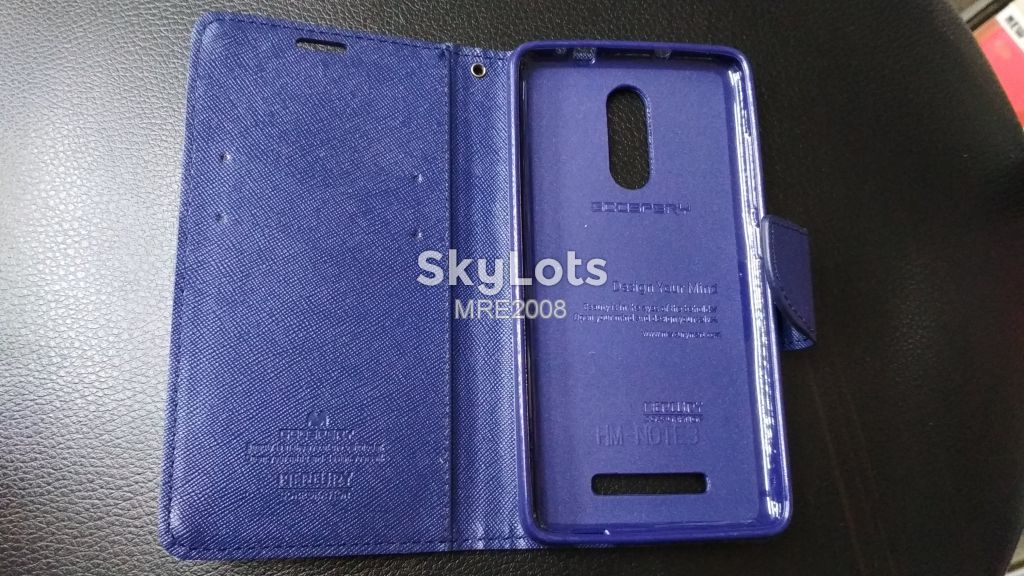 Чехол-книжка Goospery Mercury для Xiaomi Redmi Note 3 blue - фото фото фото 1