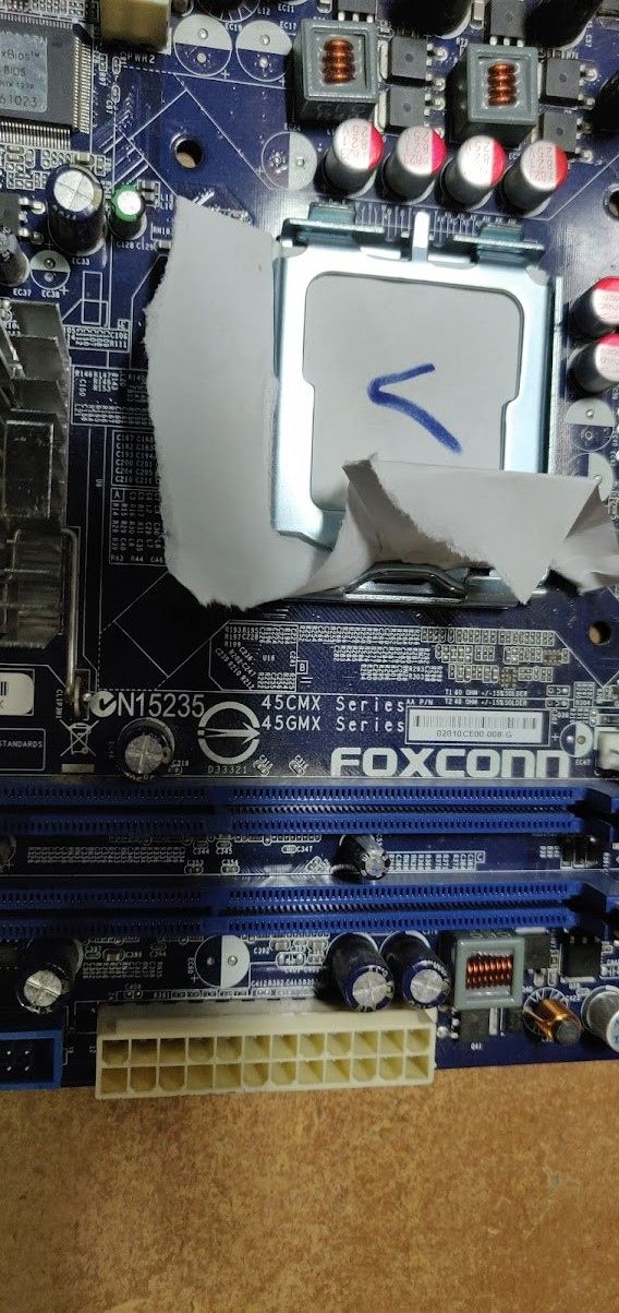 Мат. плата Foxconn 45CMX-K LGA775 i945GC PCI-E+SVGA+LAN SATA MicroATX 2DDR2 № 211110 - фото фото фото 1
