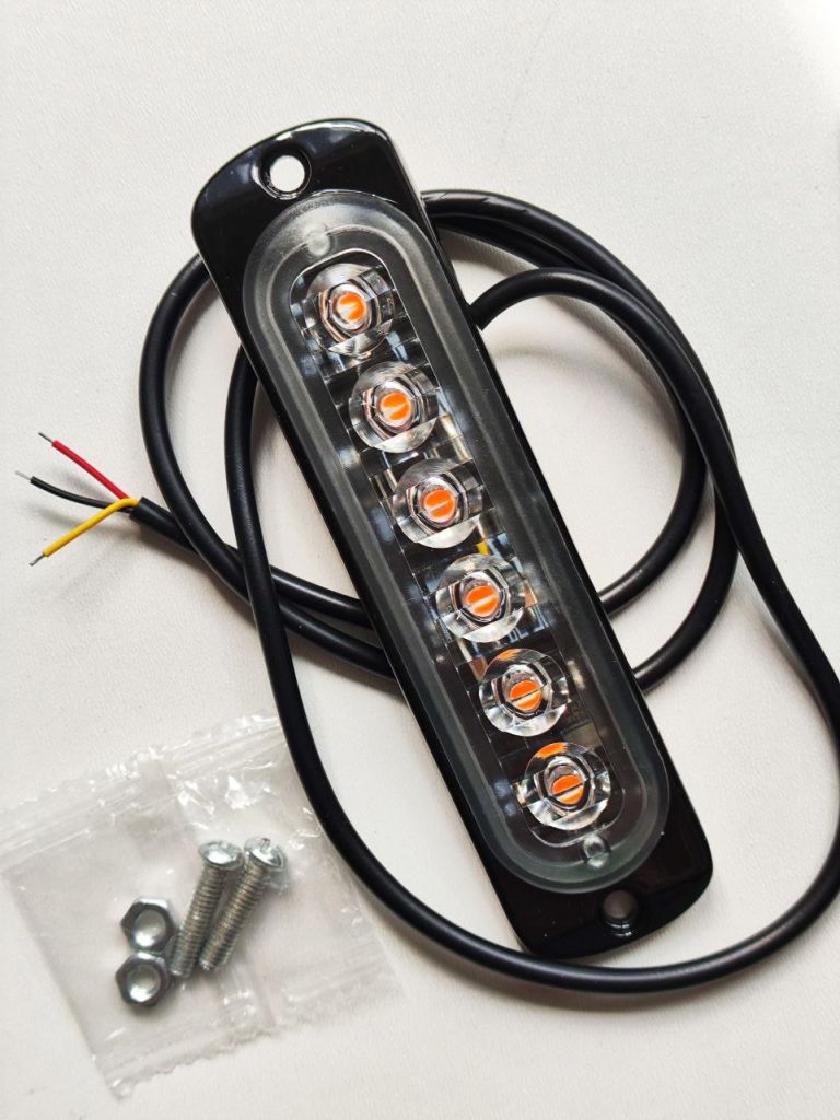 Мигающий светильник для авто 12В-24В 6LED - фото фото фото 1