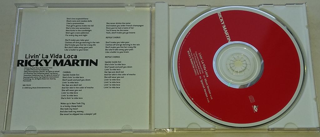 RICKY MARTIN Livin' La Vida Loca CD, Single  US - фото фото фото 1