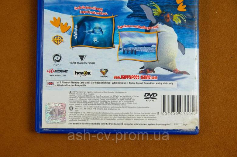 Диск для Playstation 2, гра Happy Feet - фото фото фото 3