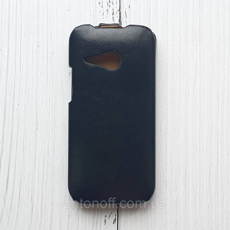Чохол-фліп для HTC One Mini 2, HTC M8 Mini шкіряний, чорний - фото фото фото 2