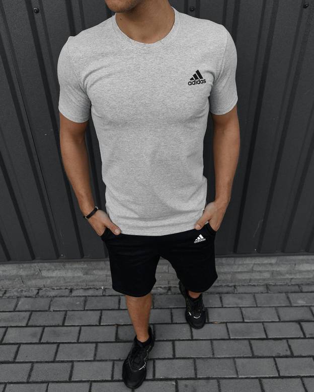 Футболка Adidas серая - фото фото фото 1