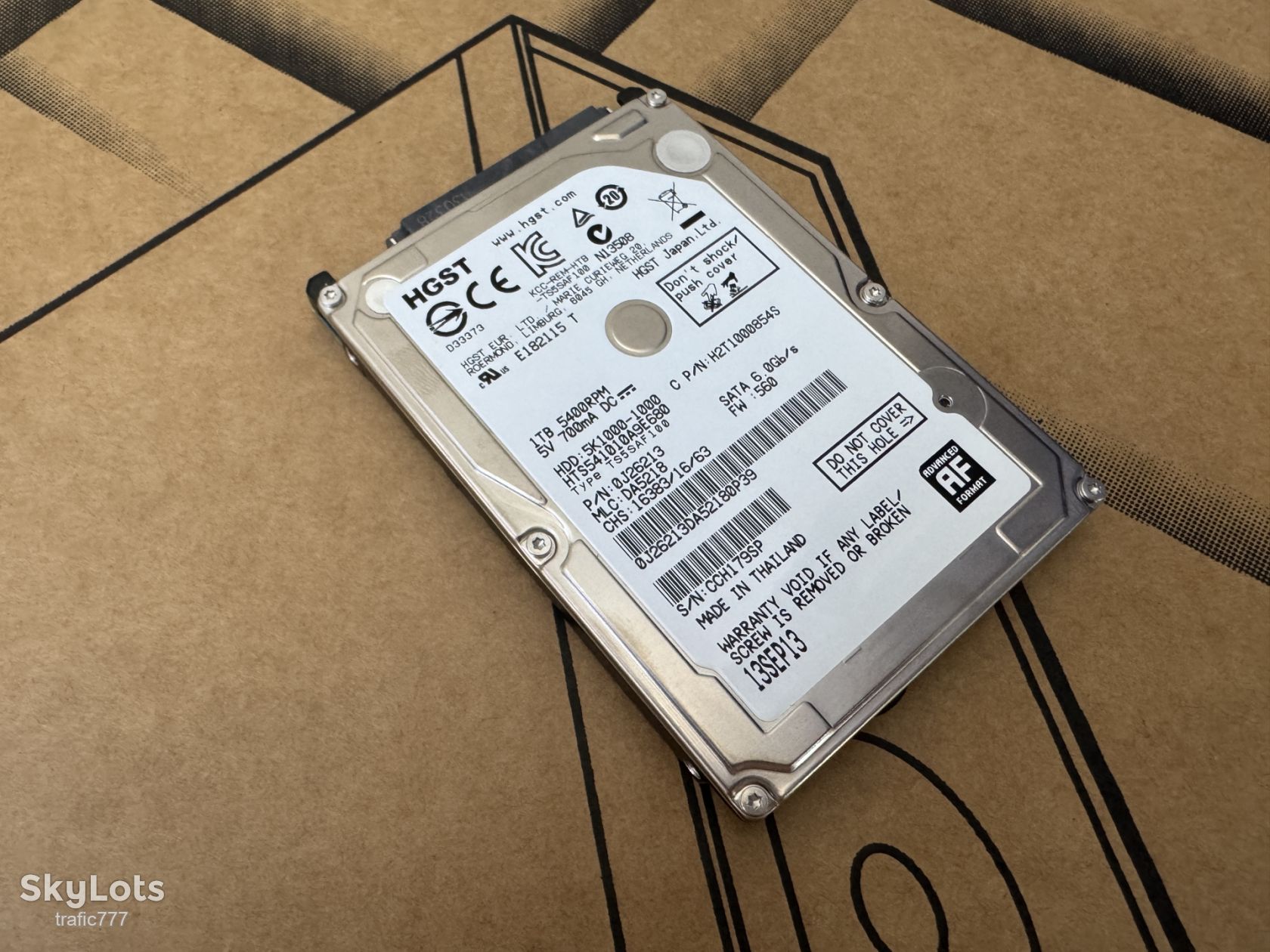 Жорсткий диск Hitachi HGST Travelstar 5K 1000Gb-1Tb HDD 2.5 SMART GOOD - фото фото фото 5