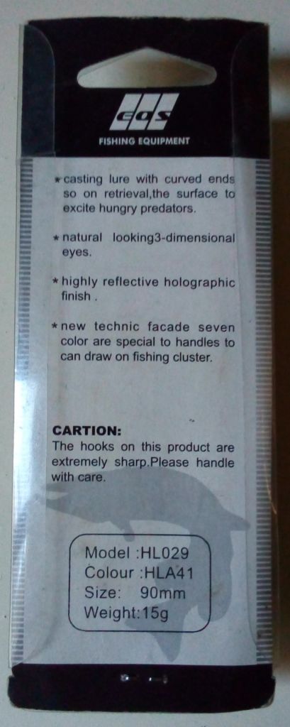 Воблер EOS Fishing Equipment HL029  (новый) - фото фото фото 1