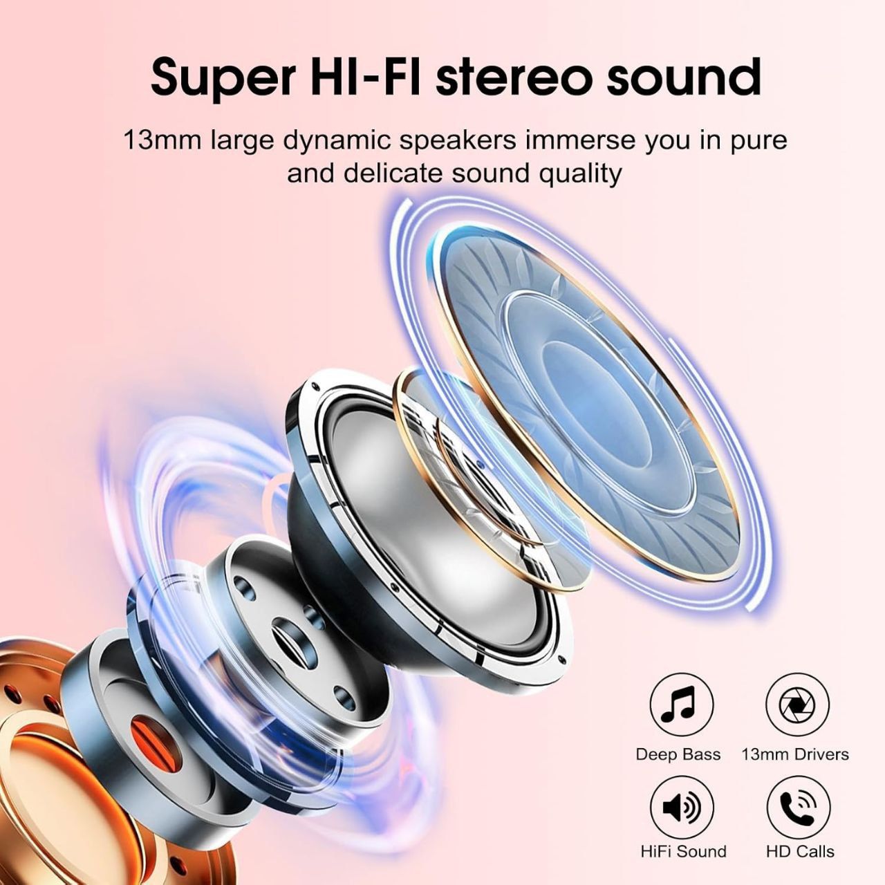 Навушники Bluetooth 5.3 Csasan J90 Pro Deep Bass! - фото фото фото 7
