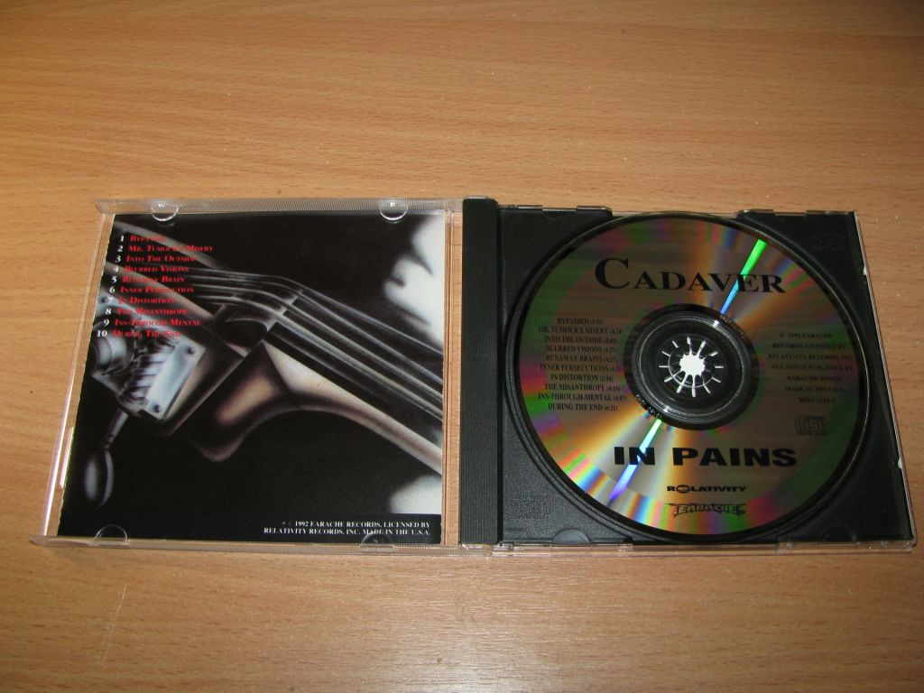 CADAVER - In Pains  (1992 Relativity 1st press,USA) - фото фото фото 1