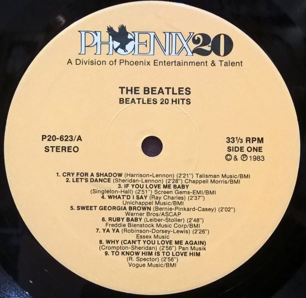 The Beatles - 20 Hits - 1961-62.  (LP). 12. Vinyl. Пластинка. USA. - фото фото фото 2