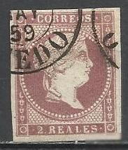 Испания 1856 Королева Изабелла II 1м.гаш. - фото фото фото 0