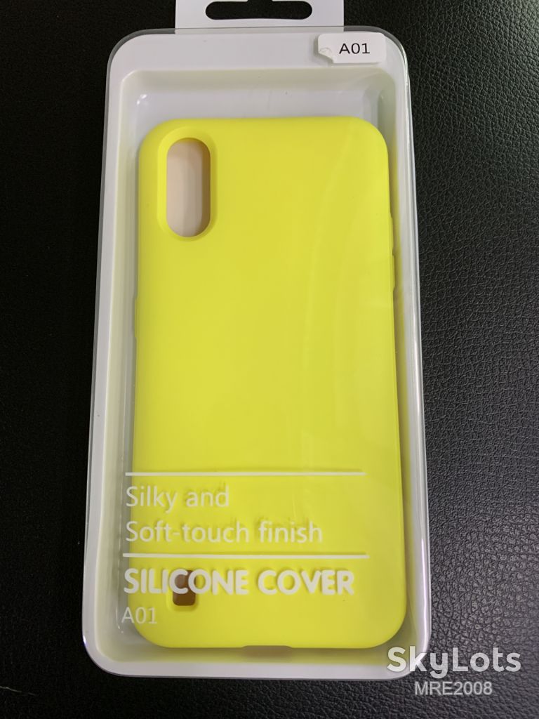 Чохол Silicone Cover для Samsung Galaxy A01 A015 yellow - фото фото фото 0