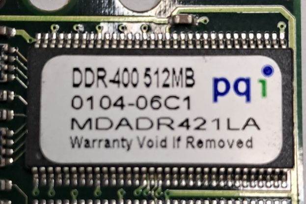 Оперативна пам'ять DDR1 512MB PQI PC3200  (400MHz) MDADR421LA - фото фото фото 1