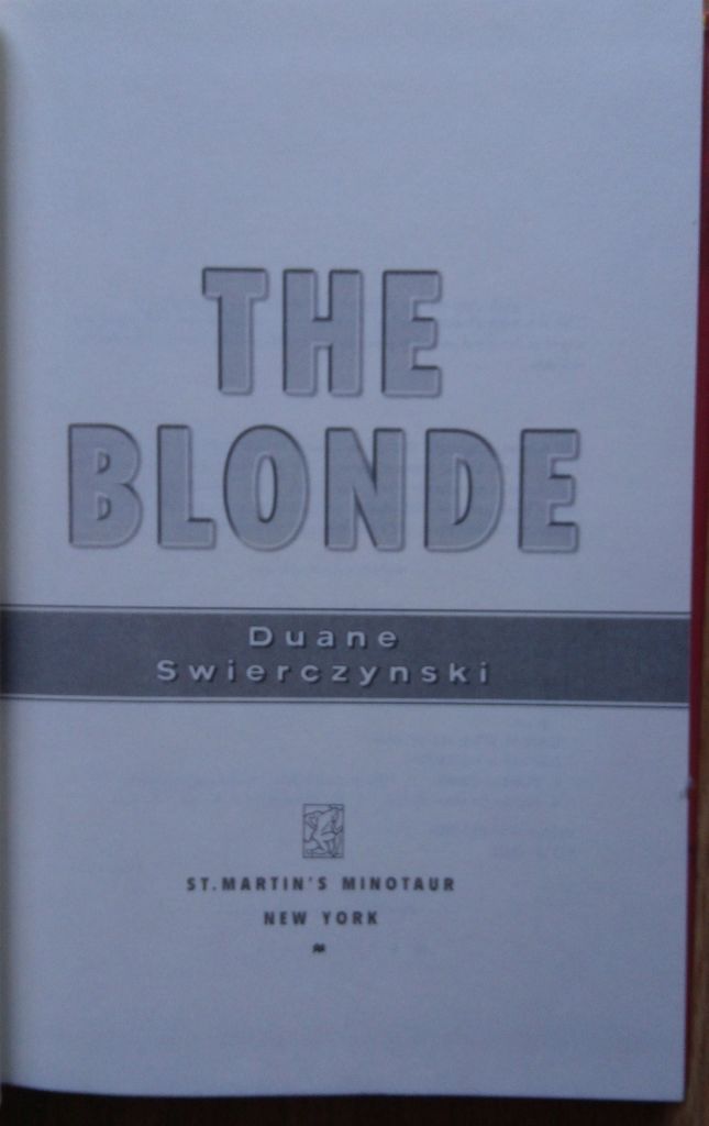 Blonde The Duane Swierczynski English на Английском книга - фото фото фото 1