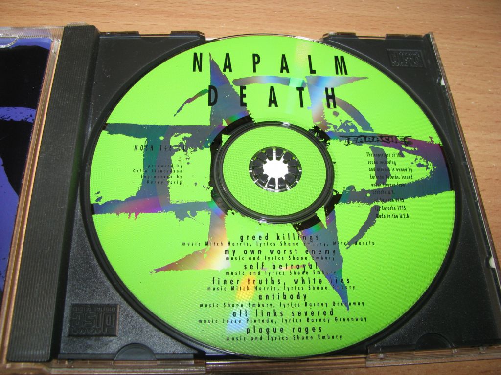 NAPALM DEATH - Diatribes  (1995 Earache 1st press,USA) - фото фото фото 2