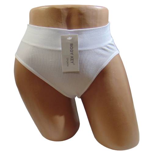 Утягивающие трусики стринги рубчик Body Key 025 S-M белые - фото фото фото 1