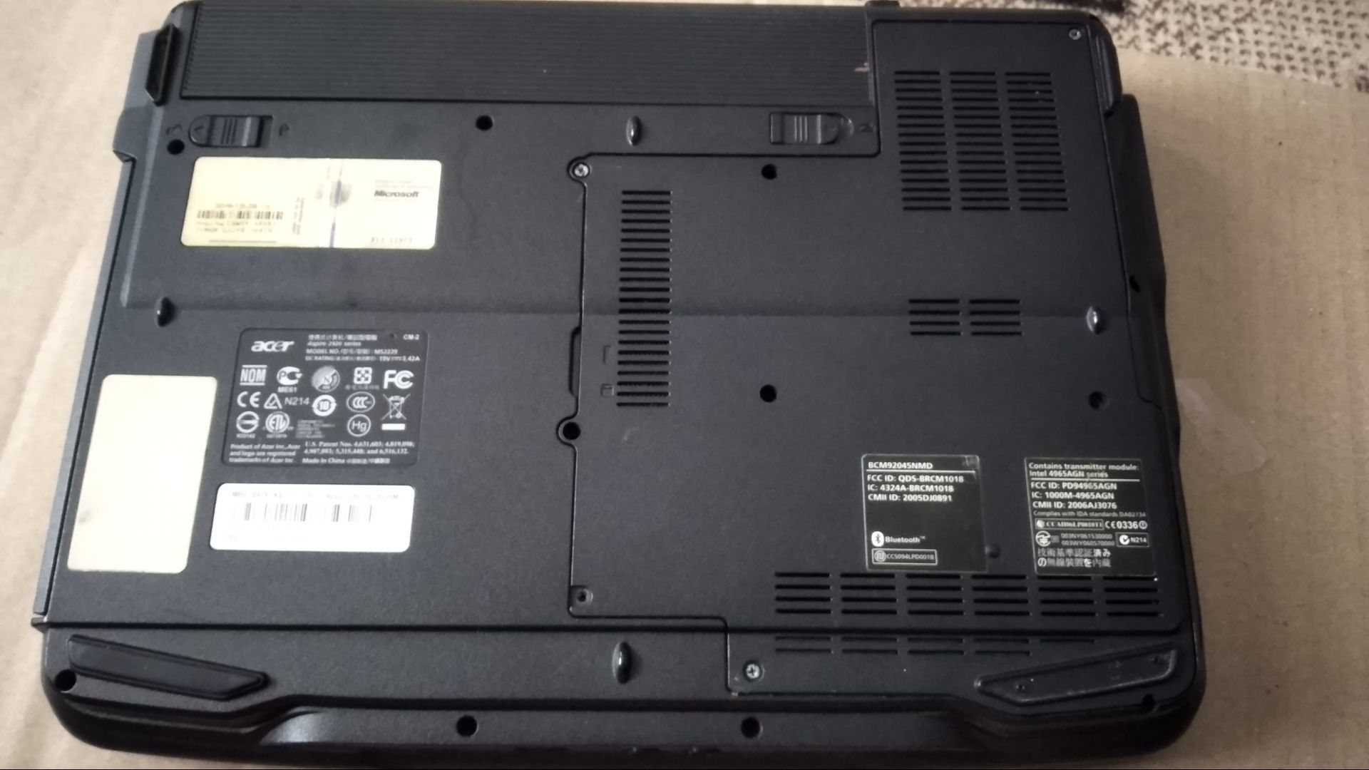 Ноутбук  Acer Aspire 2920 - фото фото фото 5