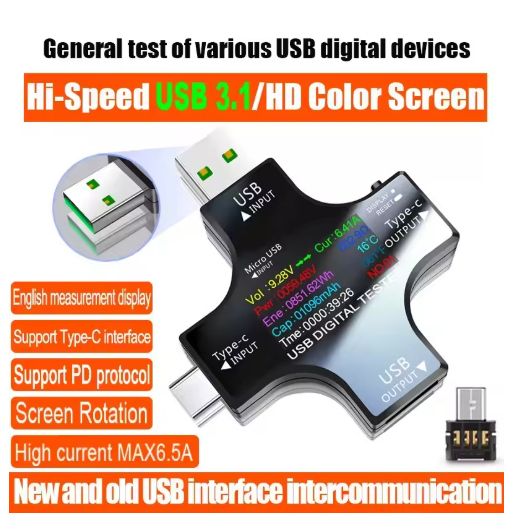 Мультифункціональний USB-тестер J7-c  версія з підтримкою Bluetooth. - фото фото фото 1