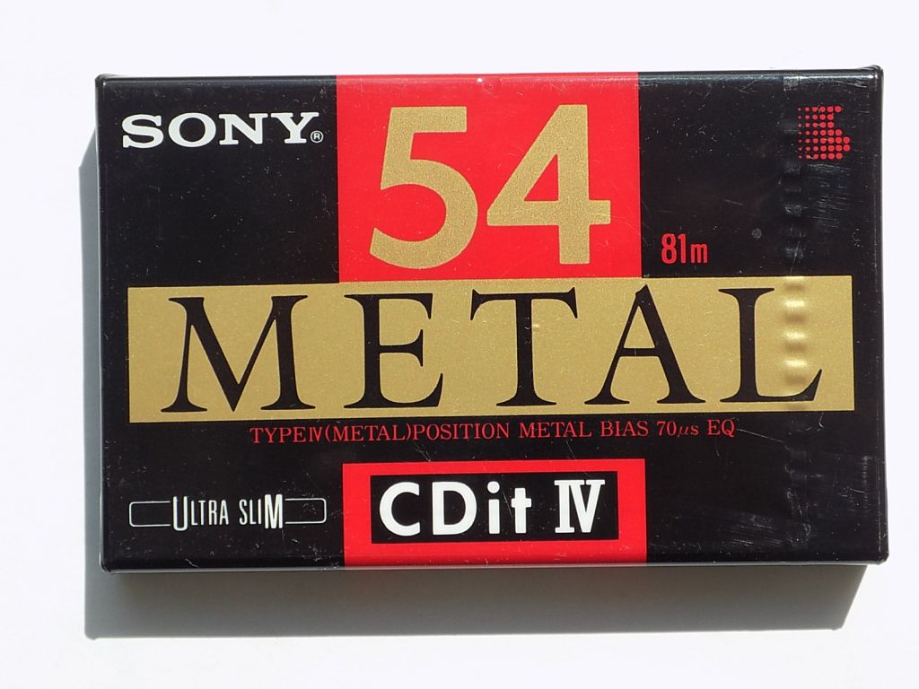 Аудиокассета Sony 54 Metal CDit 4 новая - фото фото фото 0