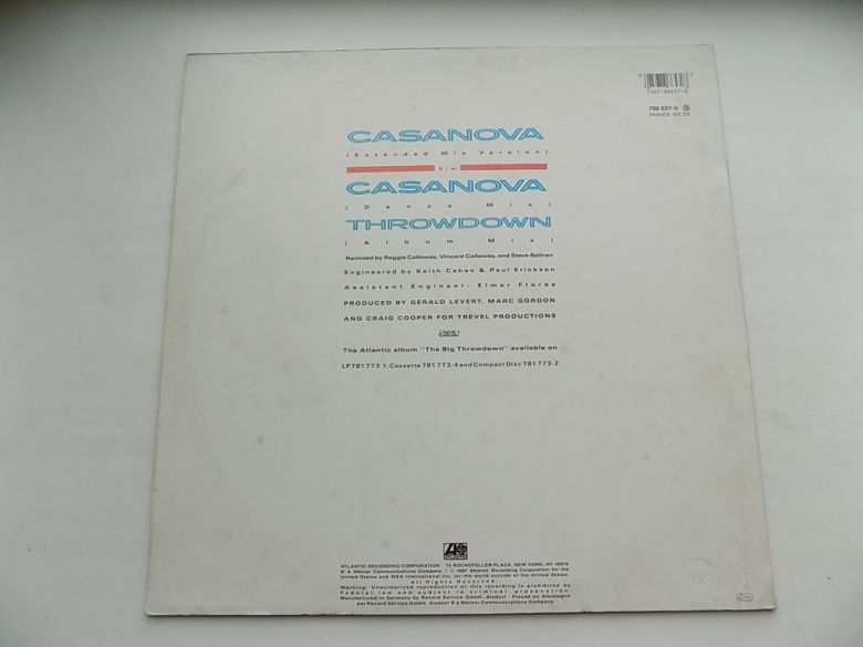 Виниловая пластинка Casanova Levert П-во США - фото фото фото 1