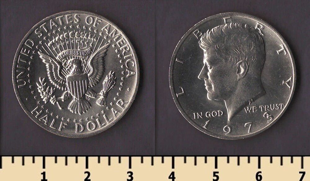 США 1/2 доллара 1973 - фото фото фото 0