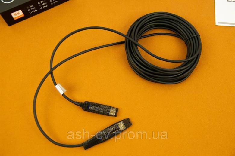 Кабель, HDMI, оптичний, 8K, Fiber Optical Cable, Premium, 10 метрів - фото фото фото 5