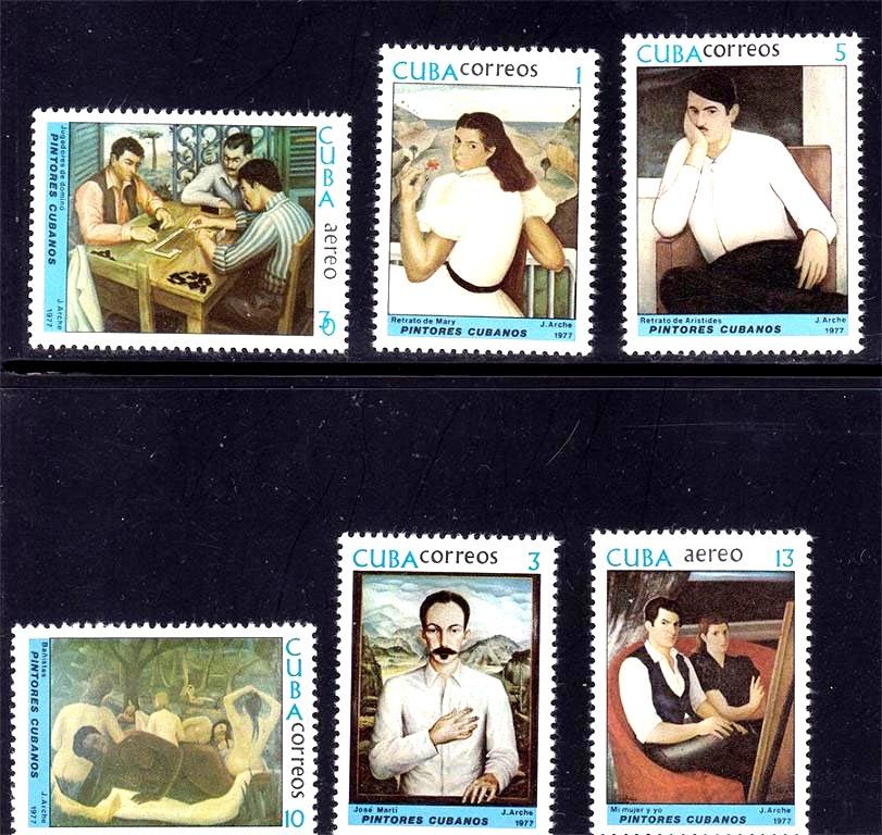 Искусство .  Куба 1977 г MNH - блок + марки - фото фото фото 1
