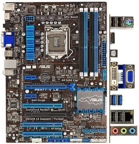 Asus P8H77-V LE     (s1155, Intel H77, 2 x PCI-Ex16) - фото фото фото 0