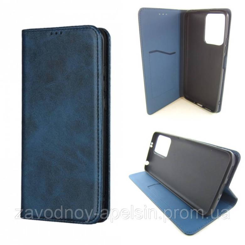 Чехол книжка Xiaomi Note 12 5G Poco X5 Кожаный (синий) - фото фото фото 0