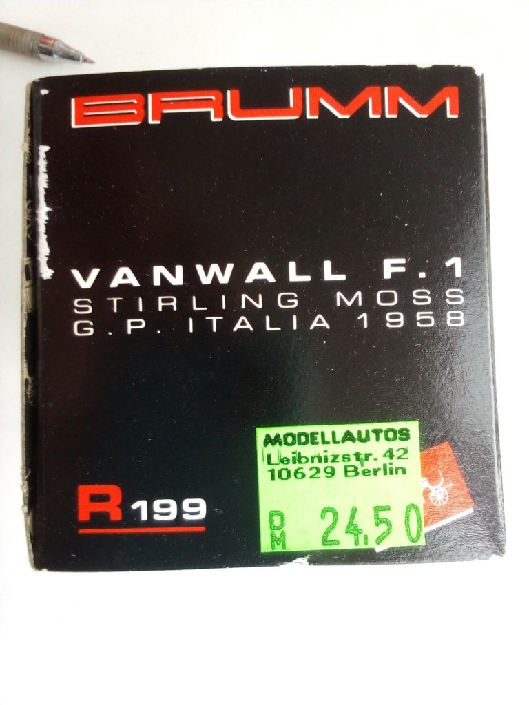 BRUMM Vanwall F1 1958 Stirling Moss GP Italia 1/43 - фото фото фото 1
