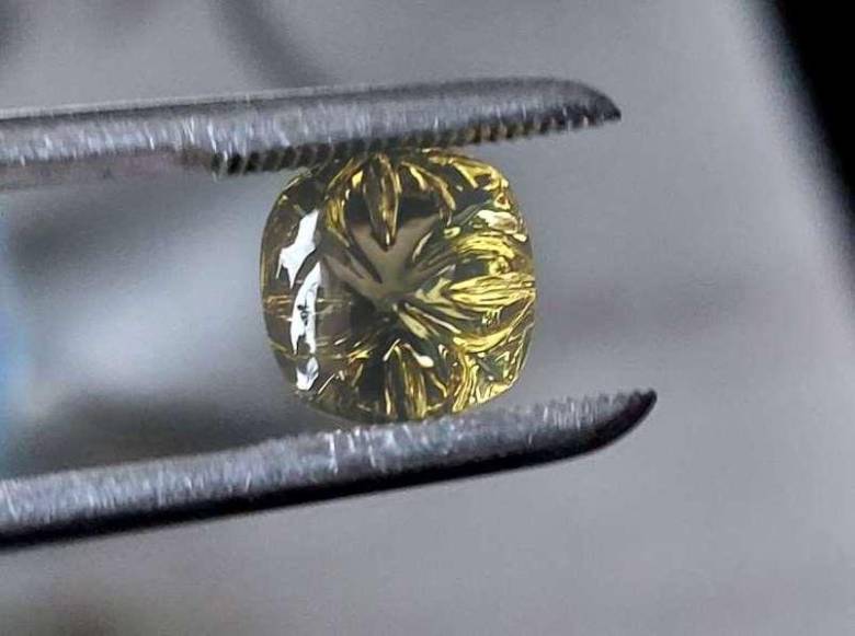 Натуральный  цитрин 4.02ct 10mm - фото фото фото 3