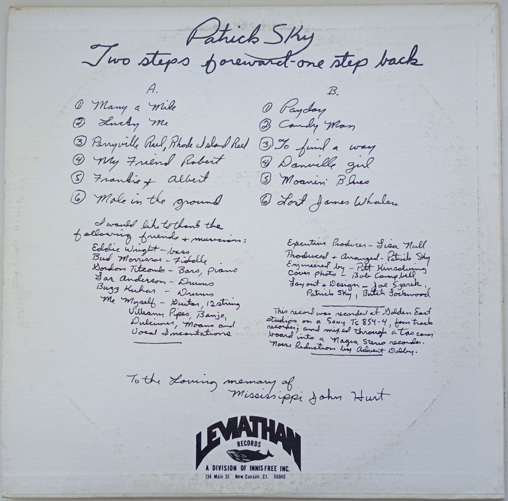 PATRICK SKY Two Steps Forward, One Step Back LP VG++/EX - фото фото фото 1