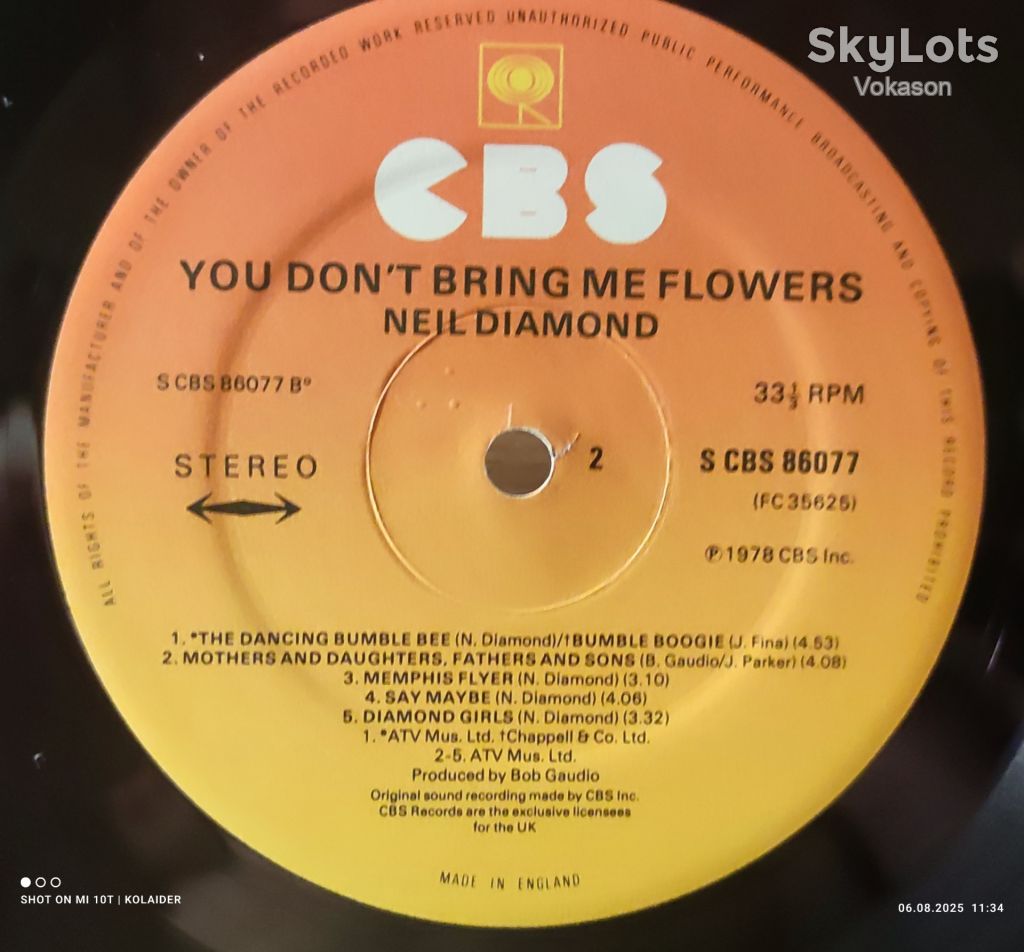 Neil Diamond - You dont Bring Me flowers  NM-/EX- - фото фото фото 3